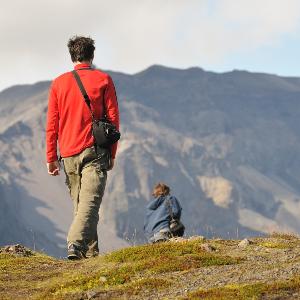 Excursion participants in the field in Iceland