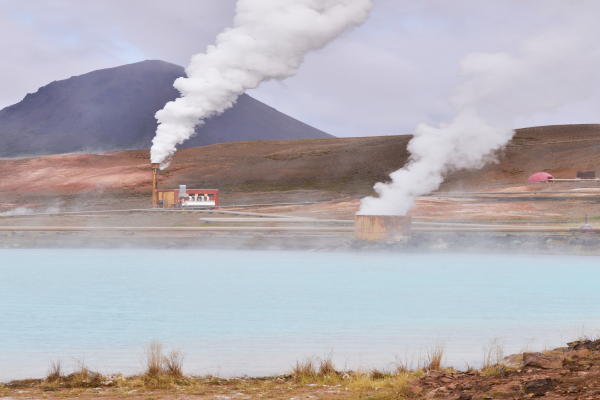 Geothermal power plant in Iceland
