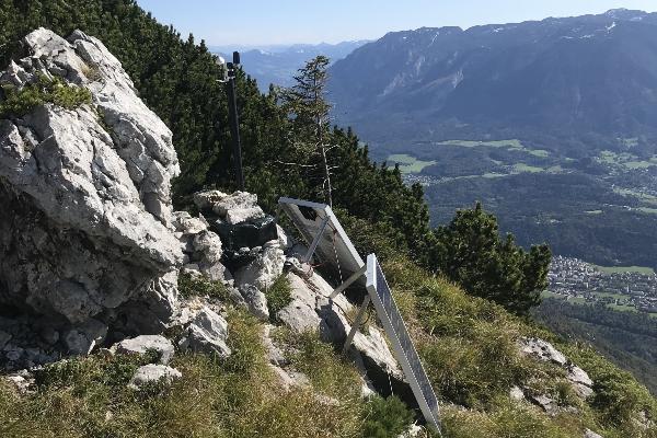 Measurement setup in the Alps