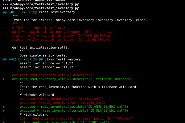 Screenshot of Obspy Code