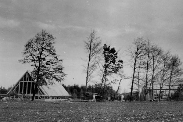 Construction of the observatory in Fürstenfeldbruck