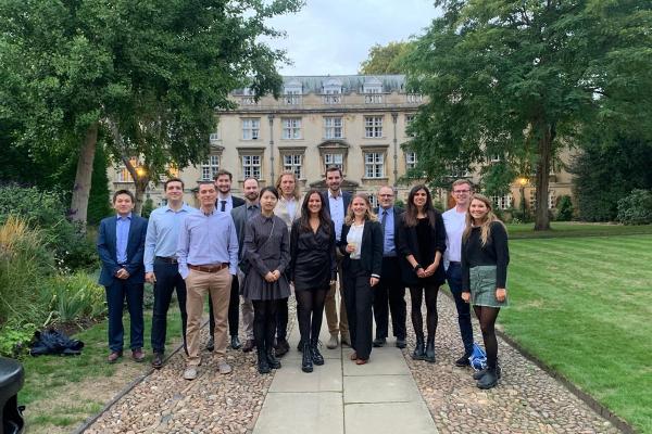 Group picture of doctoral researchers during Junior Nanotech Network Exchange with University of Cambridge