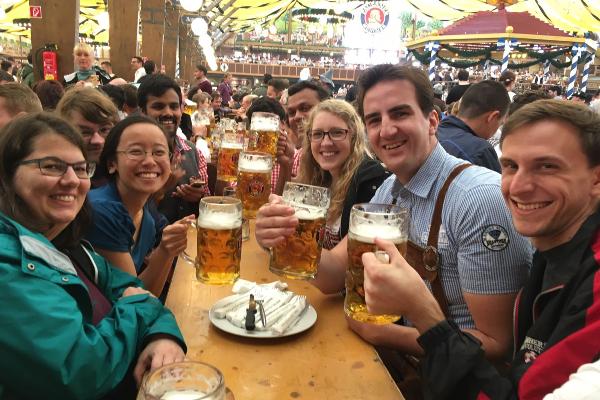 Visting Oktoberfest with exchange partner form the University of Illinois