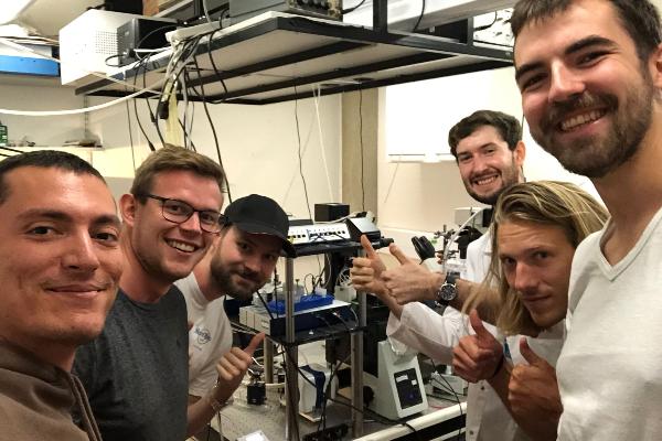 Group selfie at Physics lab