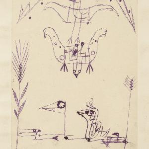 Paul Klee, Wasser = und Luft-Vögel, 1919 (Art at CAS, Summer 2018)