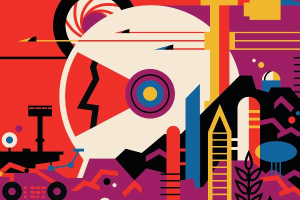 Mars - JPL Travel Poster