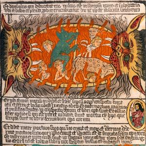 Motif of the poster for the exhibition “The Block Books of the Munich University Library”