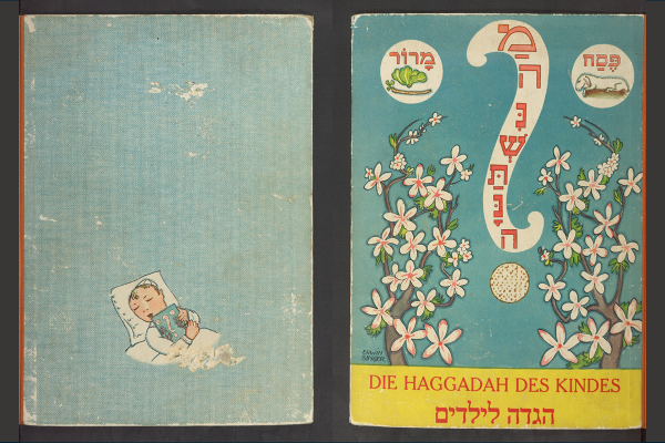Silbermann Abraham Maurice [u.a.]: Die Haggadah des Kindes: Haggada le-yeladim. Berlin: Hebräischer Verlag „Menorah“, 1933 (University Library of LMU München, 0001/Cohen 31)