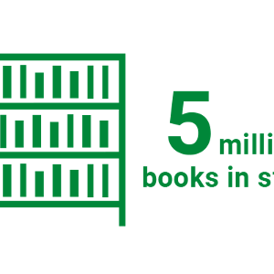 5 million books in stock
