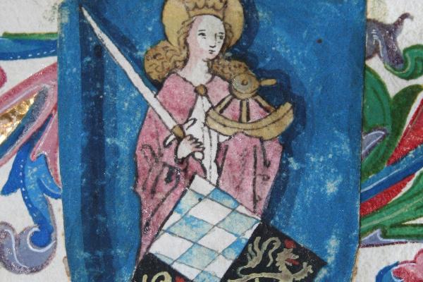 Biblia latina Anton Koberger, 1480, Nürnberg (2_Inc._lat._10) / Exlibris der Artistenfakultät