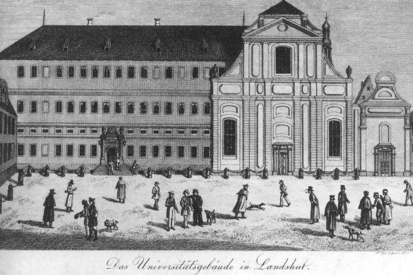 Das Universitätsgebäude in Landshut