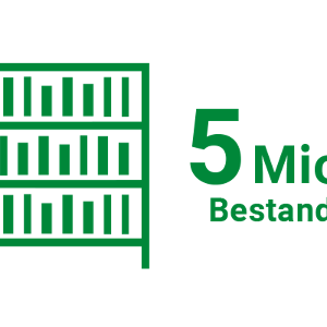 5 Millionen Bücher Bestand