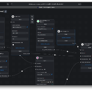 Flowise No-Code Umgebung zur Erstellung von KI-Assistenten