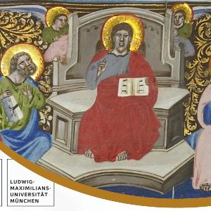 Abbildung: Decretum Gratiani cum glossa ordinaria, Vatikanstadt, BAV, Pal. lat 623, fol 1r (Bologna um 1340)