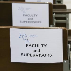 Seats reserved for faculty members and supervisors during the GSN graduation ceremony