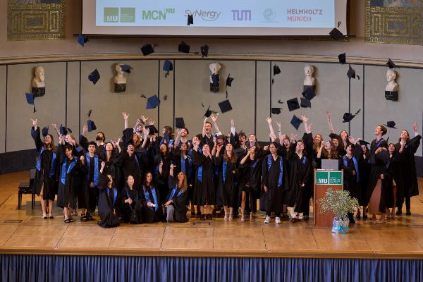 Most awaited moment of throwing the graduation caps