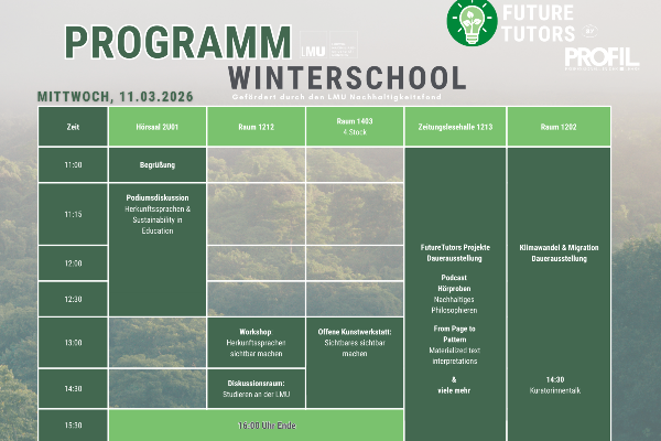 Das Winterschool-Programm am Mittwoch, 11.03.26
