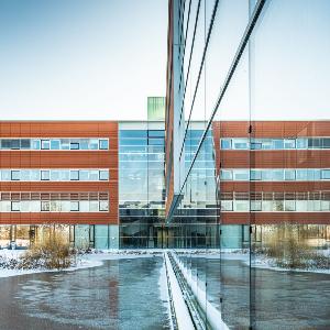 Campus Martinsried in Großhadern in winter