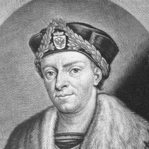 Historisches Gemälde von Humanist Konrad Keltis