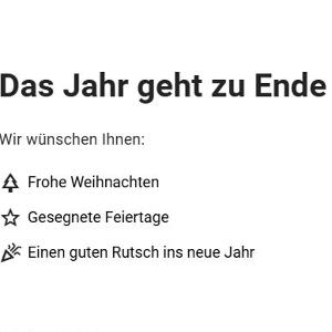 Weihnachtliche Piktogramme