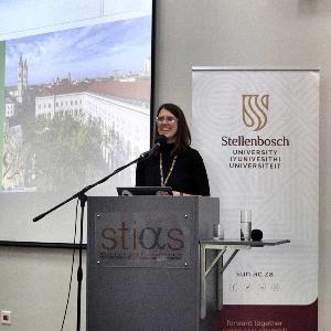 LMU employee giving a talk at SIAN conference