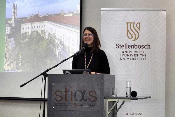 LMU employee giving a talk at SIAN conference