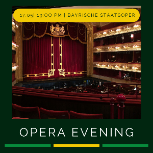 Announcement TutoRIA trip to the Bavarian State Opera with picture of auditorium
