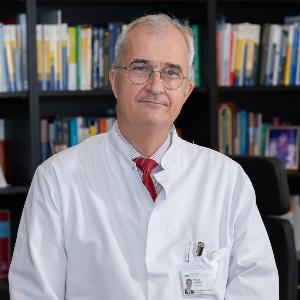 Professor Peter Falkai in his office