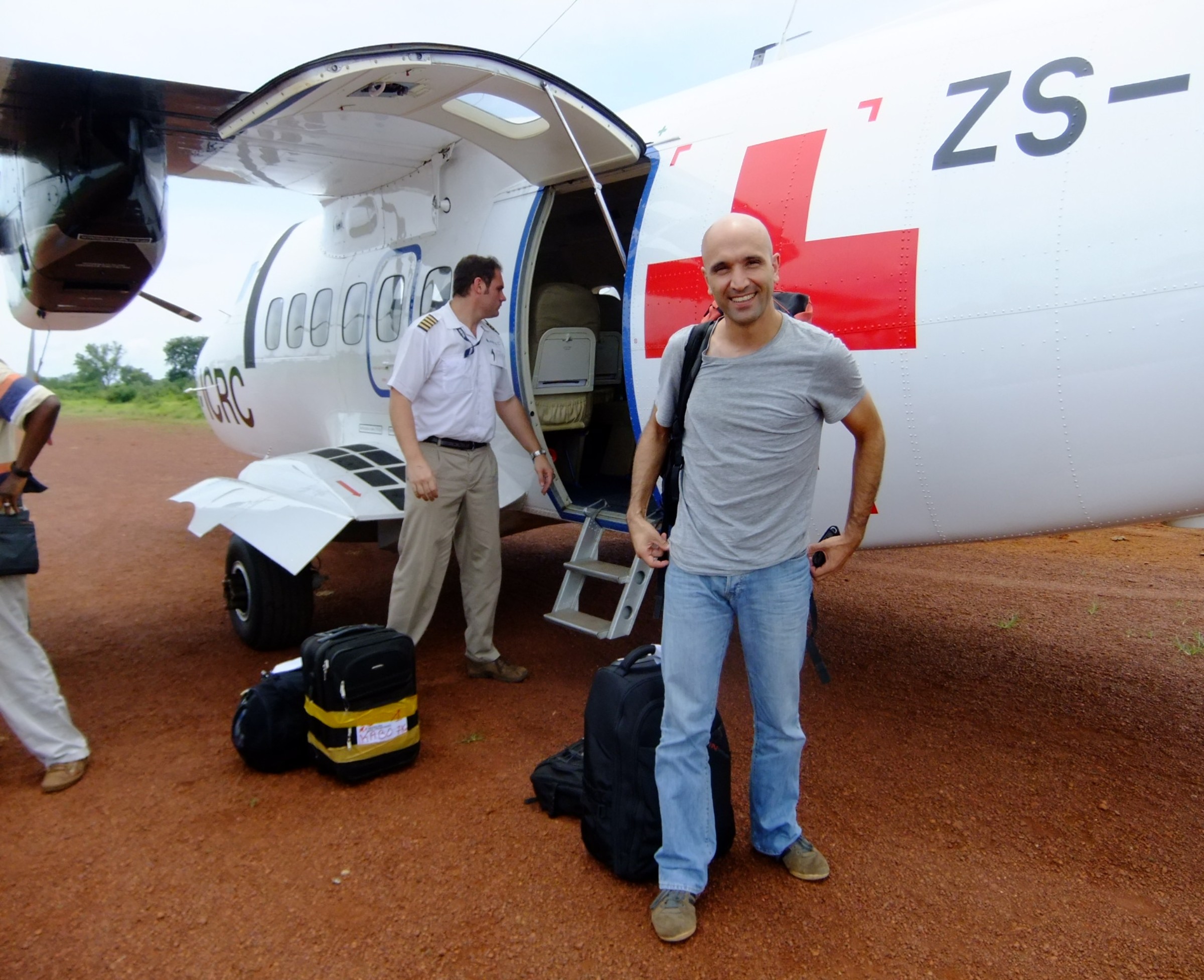 Günter Fröschl during a mission with Doctors Without Borders in the Central African Republic, 2012