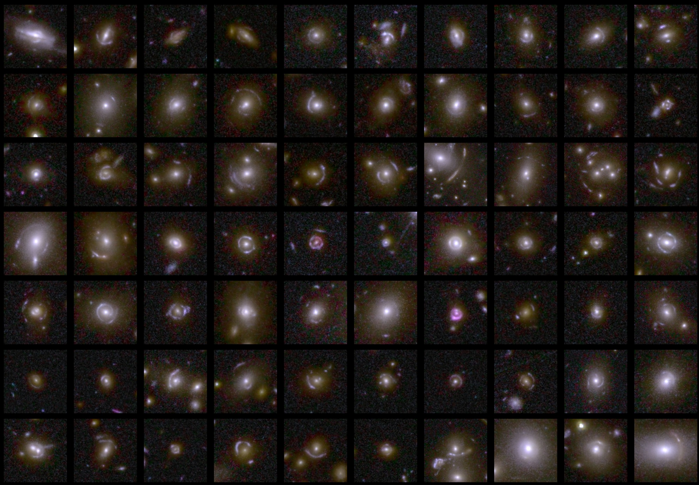 Euclid-Aufnahme ferner Galaxien