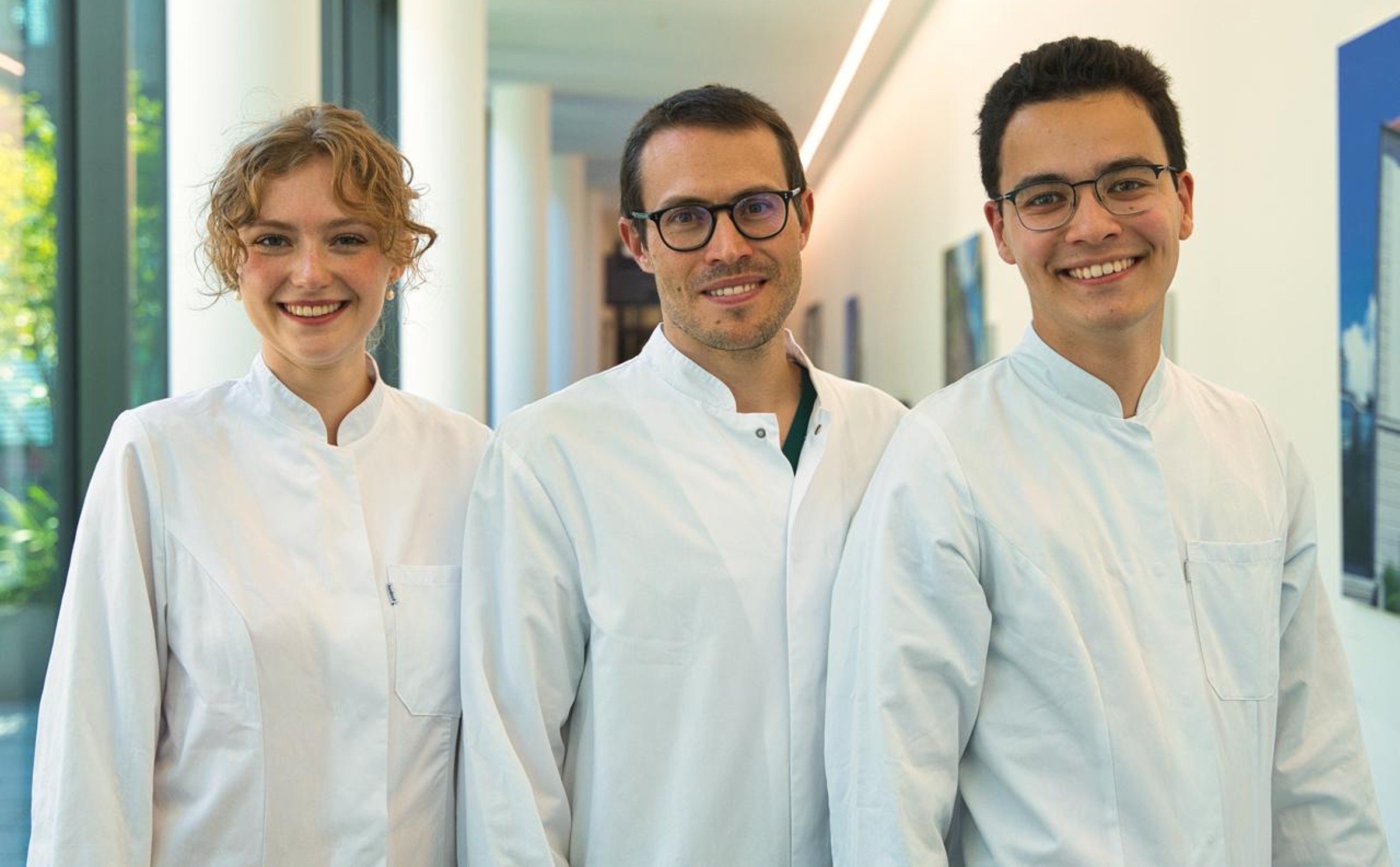 The Nicolai research group (from left to right: Laun, Nicolai, Zhang).