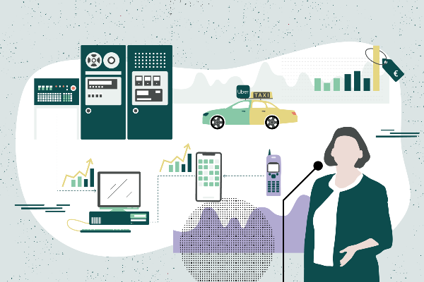 Illustration: Die Dolmetscherin Jelena Spanjol über „disruptive Innovation“