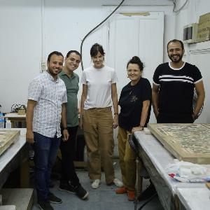 Team der Restaurantsarbeiten im Rahmen des Malqata-Projekts