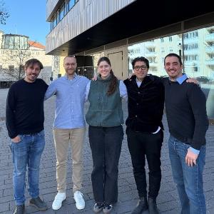 From left to right: Emiliano Cortes, Christoph Gruber, Simone Ezendam, Mohsen Beladi and Jan Englert