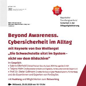 Veranstaltungsplakat mit Text.