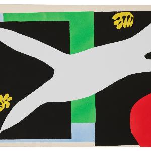 Henri Matisse, Mappe „Jazz“, 1947, Schablonendruck, La nageuse dans l´aquarium