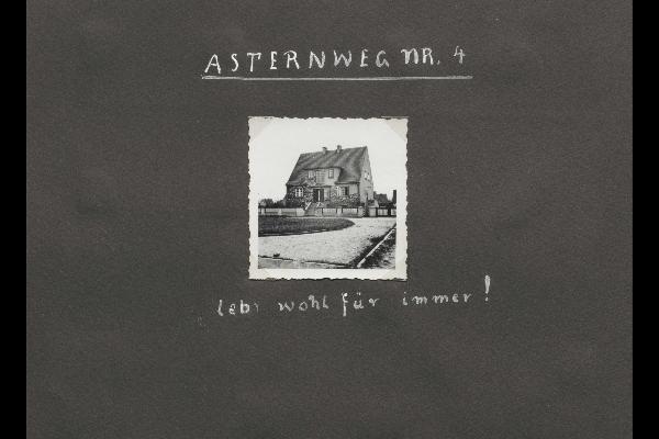 Ausschnitt aus dem Fotoalbum der Familie Zweig: Haus im Asternweg