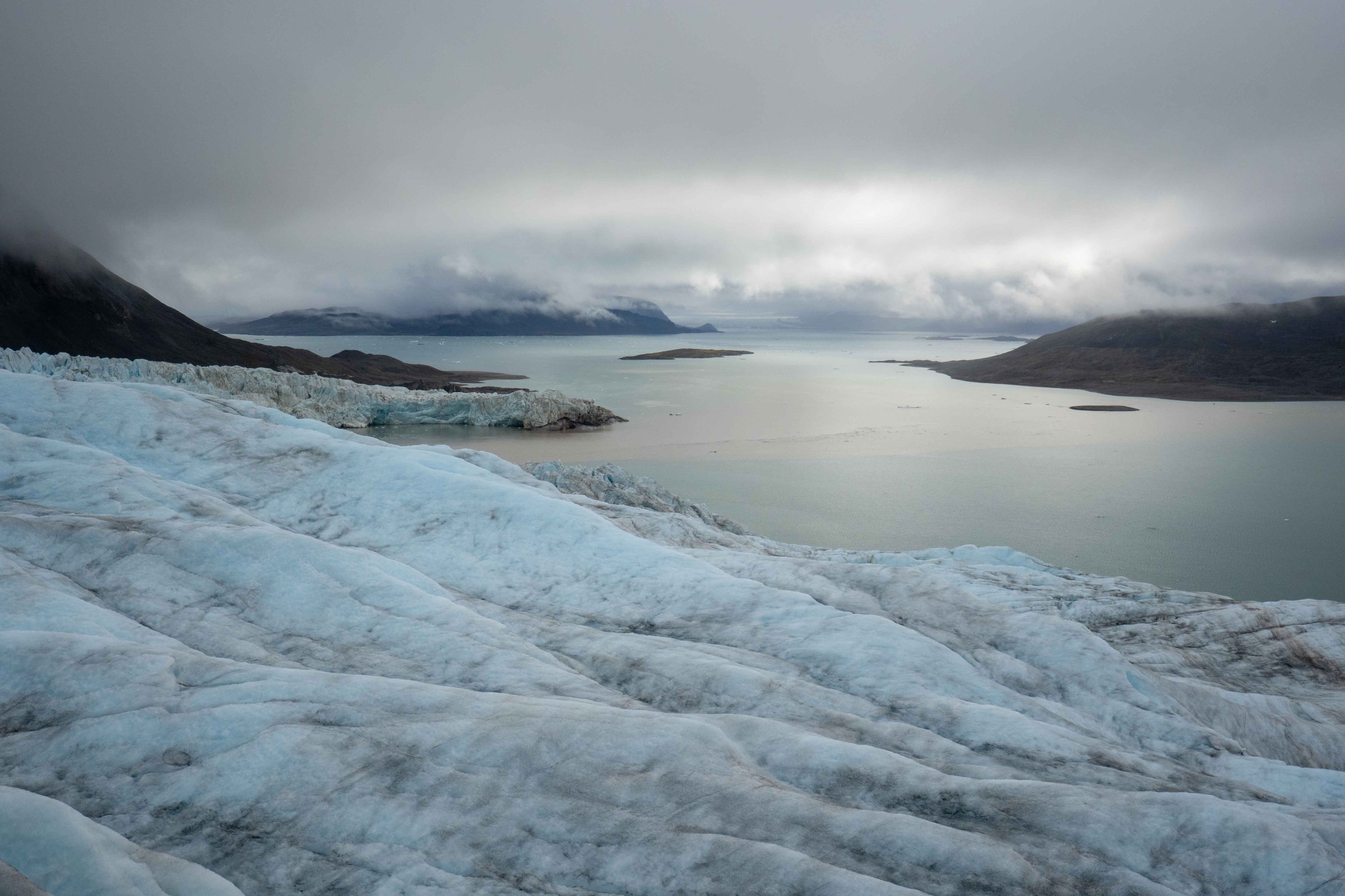 Gletscher und Kongsfjord, Spitzbergen.