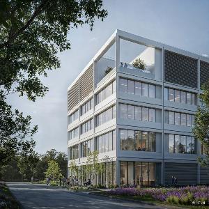 Rendering des Zentrums für Immunologie, Infektions- und Pandemieforschung in Penzberg.