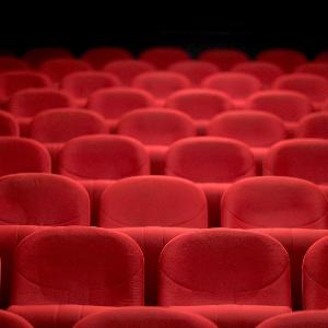 Empty rows of seats in a theater