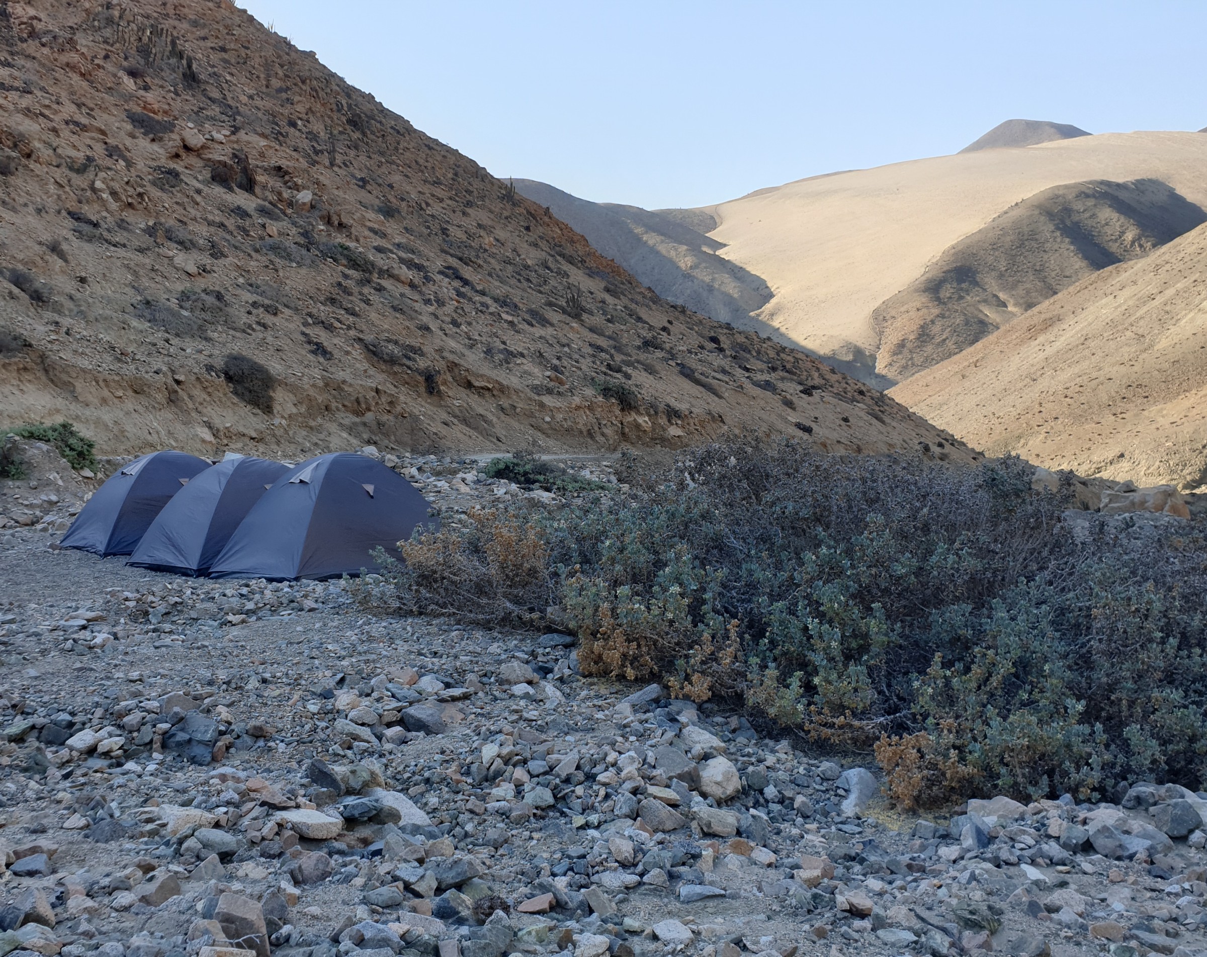 Campingzelt in der Wüste